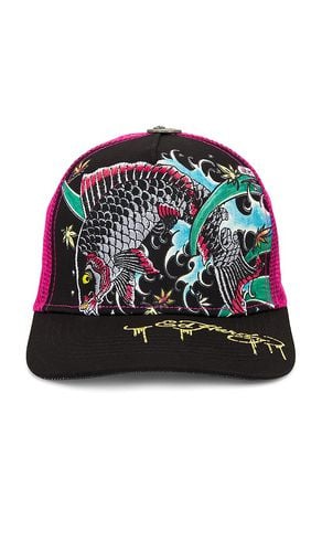 Embroidered Koi Fish Hat in - Ed Hardy - Modalova