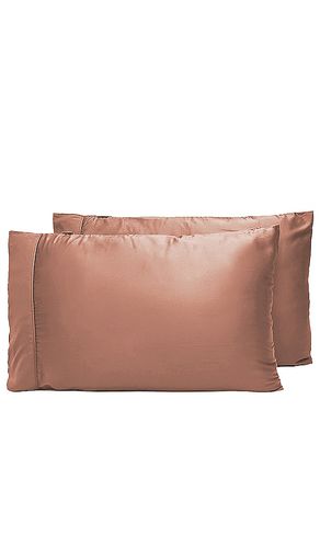 Conjunto de funda de almohada sateen solid pillowcase set en color marrón talla all en - Brown. Talla all - Ettitude - Modalova