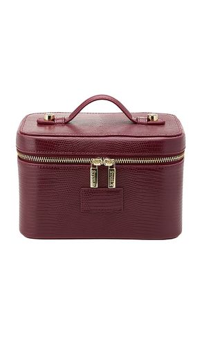 Mini neceser mini vanity case en color burgundy talla all - ETOILE COLLECTIVE - Modalova