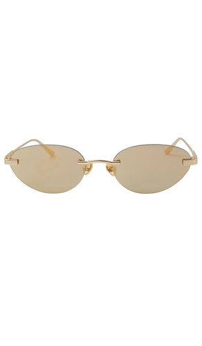 Gafas de sol trinity en color oro metálico talla all en - Metallic Gold. Talla all - Elisa Johnson - Modalova