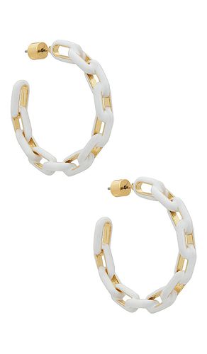 Zip me up hoops in color white size all in - White. Size all - EMMA PILLS - Modalova