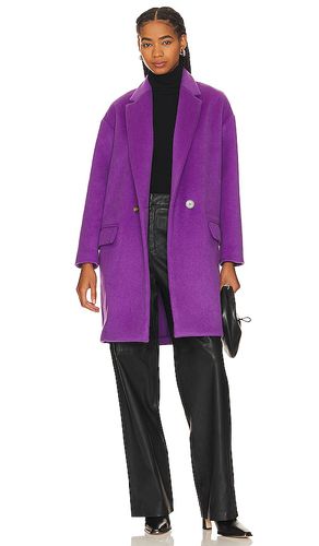 Oversized wool coat in color purple size 10/M in - Purple. Size 10/M (also in 12/L, 6/XS) - Ena Pelly - Modalova