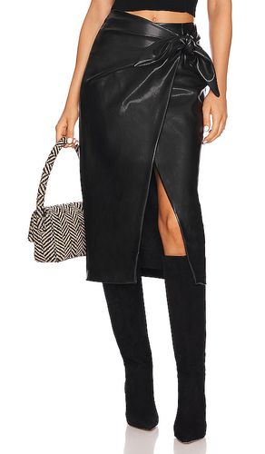 Faux Leather Wrap Skirt in . Size 3/L - Enza Costa - Modalova