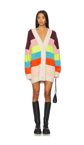 Gaan Striped Furry Cardigan in . Size M, S, XS - Essentiel Antwerp - Modalova