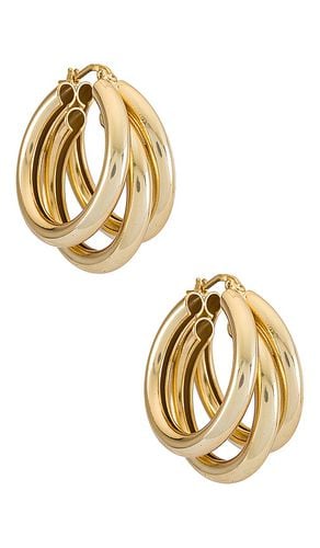 Pendientes nirvana en color oro metálico talla all en - Metallic Gold. Talla all - Electric Picks Jewelry - Modalova