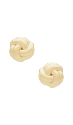 Round swirl stud earrings in color metallic size all in - Metallic . Size all - Epifene - Modalova