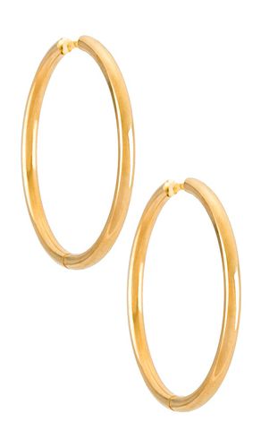 Klara medium hoop earring in color metallic size all in - Metallic . Size all - Ellie Vail - Modalova