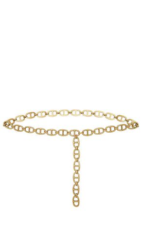 Cinturón de cadena con eslabones abiertos en color oro metálico talla all en - Metallic Gold. Talla all - FRAME - Modalova