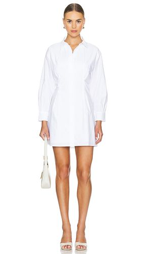 Pleated shirt dress en color talla L en - White. Talla L (también en M, S, XS) - FRAME - Modalova