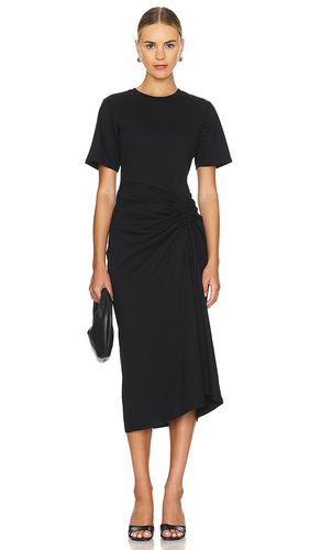Vestido fruncido con lazo en el frente en color talla L en - Black. Talla L (también en M, S, XL, XS) - FRAME - Modalova