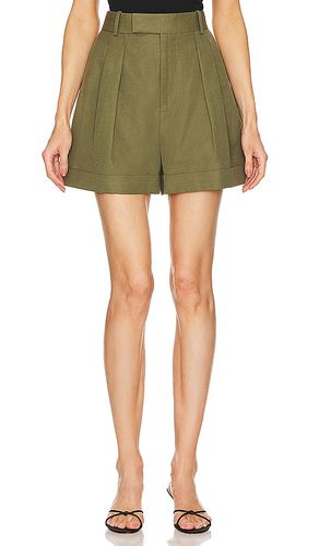 Pleated wide cuff short en color militar talla 10 en - Army. Talla 10 (también en 12, 14, 2, 4, 6, 8) - FRAME - Modalova