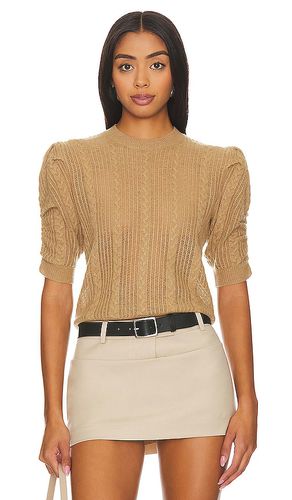 Suéter con mangas fruncidas en color beige talla XL en - Beige. Talla XL (también en XXS) - FRAME - Modalova