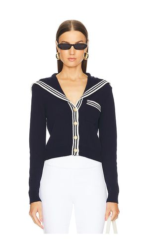 Sailor cardi en color azul marino talla L en - Navy. Talla L (también en M, S, XL, XS) - FRAME - Modalova