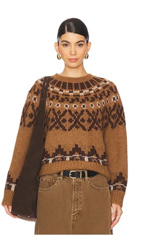 Jersey fairisle en color marrón talla L en - Brown. Talla L (también en M, S, XL, XS) - FRAME - Modalova