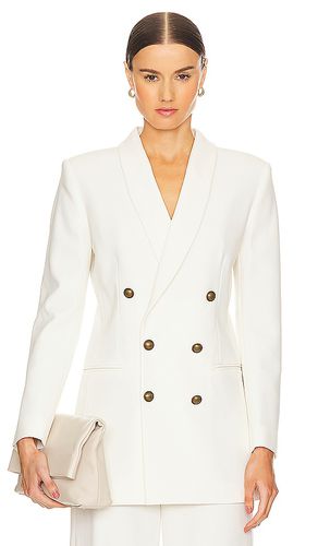 Shawl collar blazer en color talla 0 en - Cream. Talla 0 (también en 10, 12, 2, 4, 6) - FRAME - Modalova