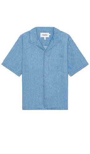 Chambray Camp Collar Shirt in . Size M, S, XL/1X - FRAME - Modalova