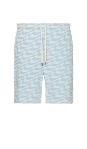 Cabana towel terry sweat short en color azul talla M en - Blue. Talla M (también en S) - Faherty - Modalova