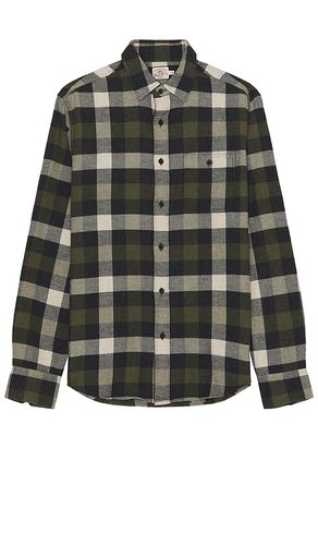Super brushed flannel in color green size M in - Green. Size M (also in XL) - Faherty - Modalova
