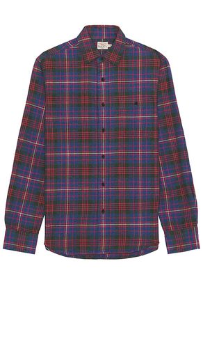 Super brushed flannel in color red size L in - Red. Size L (also in M, S) - Faherty - Modalova