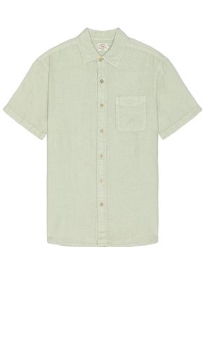 Short sleeve linen laguna shirt in color green size M in - Green. Size M (also in S, XL/1X) - Faherty - Modalova