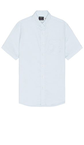 Short sleeve supima oxford shirt in color blue size M in - Blue. Size M (also in L, S, XL/1X) - Faherty - Modalova