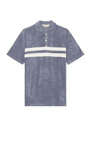 Cabana Towel Terry Surf Stripe Polo in . Size S - Faherty - Modalova