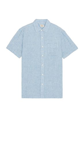 Short sleeve basketweave shirt in color baby blue size L in - Baby Blue. Size L (also in M, S, XL/1X) - Faherty - Modalova