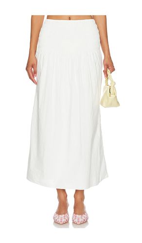 Falda midi baia en color talla L en - White. Talla L (también en M, S, XL) - FAITHFULL THE BRAND - Modalova