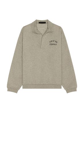 Fleece polo en color gris talla L en - Grey. Talla L (también en M, S, XS) - Fear of God ESSENTIALS - Modalova