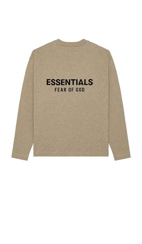 Camiseta manga larga classic en color neutral talla L en - Neutral. Talla L (también e - Fear of God ESSENTIALS - Modalova