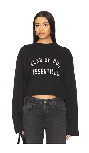 Cropped Long Sleeve T-Shirt in . Taglia M, S - Fear of God ESSENTIALS - Modalova