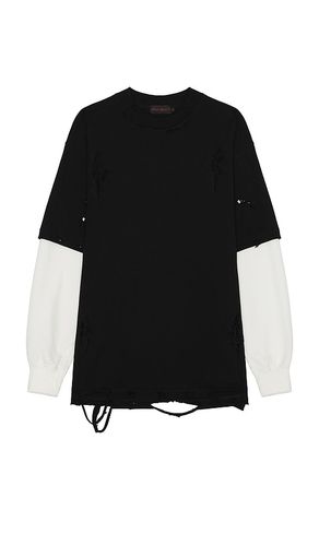 Distressed Thermal Long Sleeve T-Shirt in . Size S - Funeral Apparel - Modalova