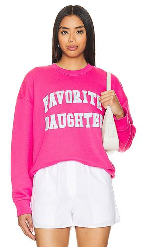 Sudadera collegiate en color rosado talla M en - Pink. Talla M (también en L, S, XS) - Favorite Daughter - Modalova