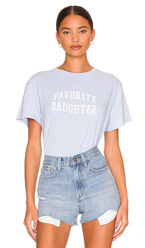 Camiseta cropped collegiate en color talla S en - Baby Blue. Talla S (también en XL) - Favorite Daughter - Modalova