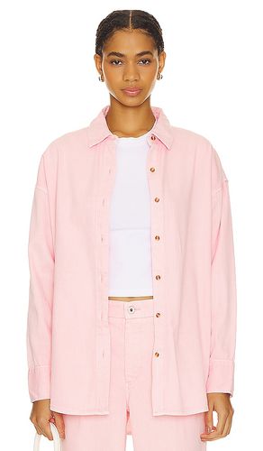 Camisa ex boyfriend en color rosado talla L en - Pink. Talla L (también en S, XL) - Favorite Daughter - Modalova