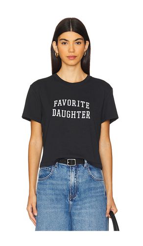 Camiseta cropped collegiate en color negro talla M en & - . Talla M (también en L, S, XL, XS) - Favorite Daughter - Modalova