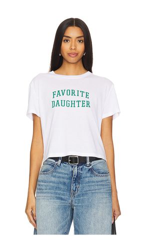 Camiseta cropped collegiate en color blanco talla L en & - . Talla L (también en M, S, XL, XS) - Favorite Daughter - Modalova