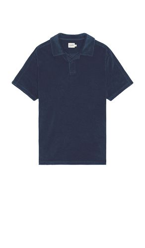 The terry shirt sleeve polo en color azul marino talla L en - Navy. Talla L (también en M, S) - Fair Harbor - Modalova