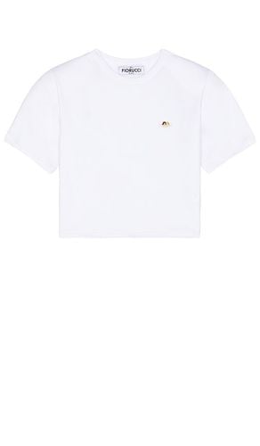 Angel Patch Padded Cropped T-Shirt in . Size M, XL - FIORUCCI - Modalova