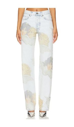 Angel Print Mid Straight Fit Jeans in . Size 24, 26, 27 - FIORUCCI - Modalova