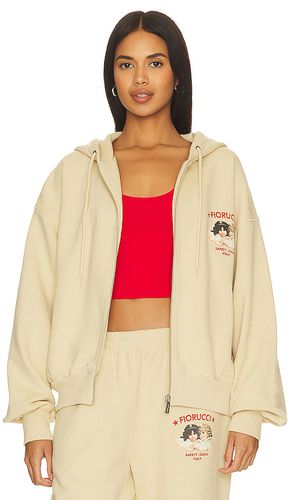 Safety angels zip hoodie in color beige size L in - Beige. Size L (also in M, S) - FIORUCCI - Modalova