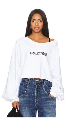 I Love Print Cropped Sweatshirt in . Taglia S, XS - FIORUCCI - Modalova