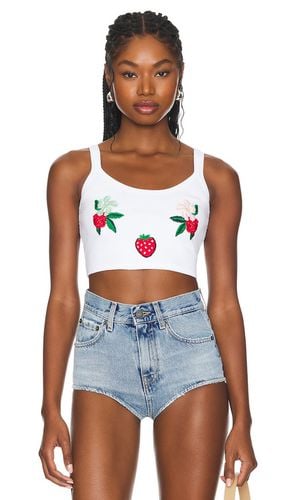 CROPPED-TANKTOP MIT STICKEREIEN in . Size M, S, XL - FIORUCCI - Modalova