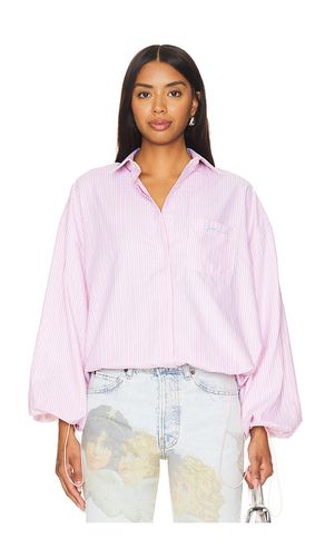 Balloon sleeve striped shirt in color pink size 36 in - Pink. Size 36 (also in 38, 40, 42) - FIORUCCI - Modalova