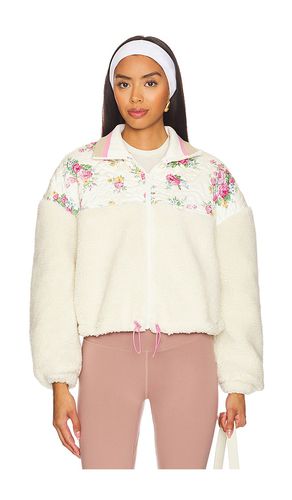 Saide Floral Fleece Jacket in . Size M, S, XS - For Love & Lemons - Modalova