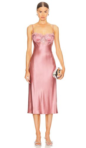 Vestido midi sequin violet en color rosado talla L en - Pink. Talla L (también en M, S) - fleur du mal - Modalova