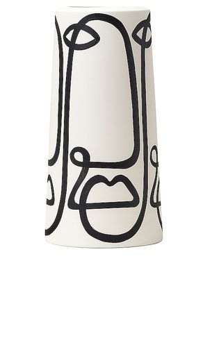 Florero large pillar en color negro, blanco talla all en - Black,White. Talla all - Franca NYC - Modalova