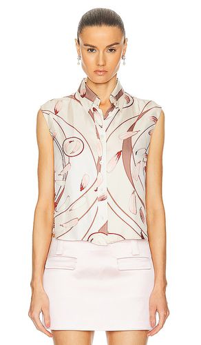 Hermes Sleeveless Floral Silk Top in . Size - FWRD Renew - Modalova