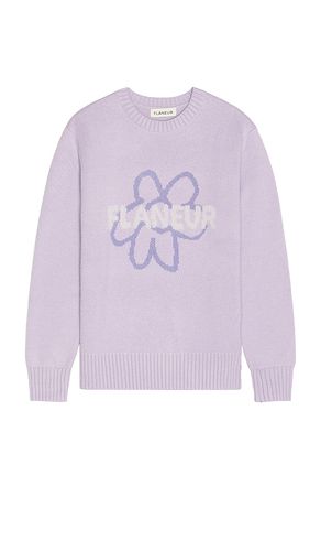 Flower Doodle Jacquard Sweater in . Size M, S, XL/1X - FLANEUR - Modalova