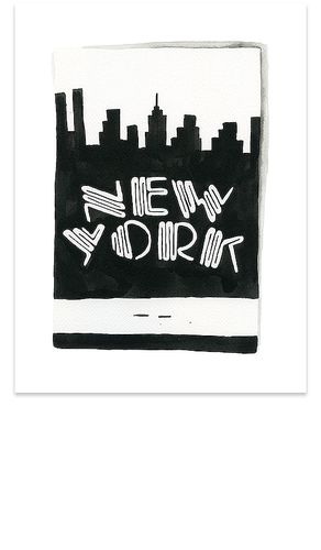 Impresió de nueva york de 5x7 5x7 new york print en color negro, blanco talla all en / - Black,White. Talla all - Furbish Studio - Modalova
